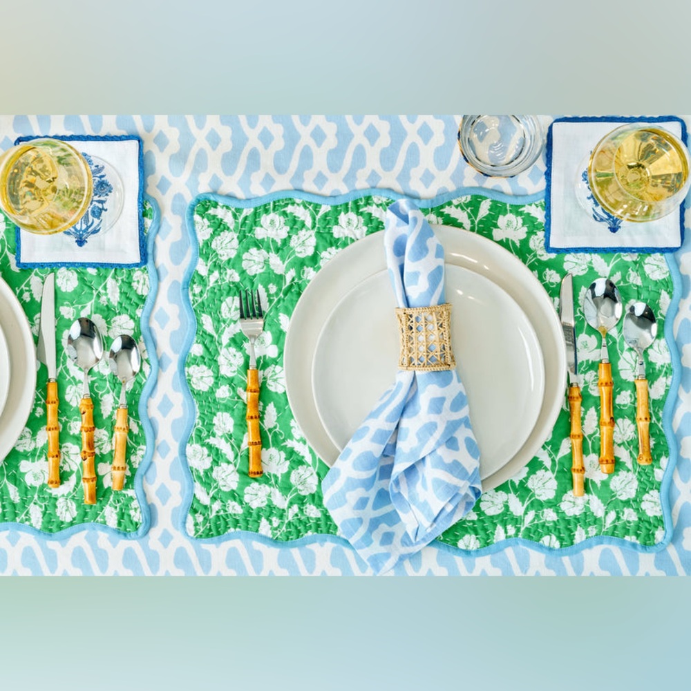 Roller Rabbit Cardoon Vine Placemat Set of 4 NEW